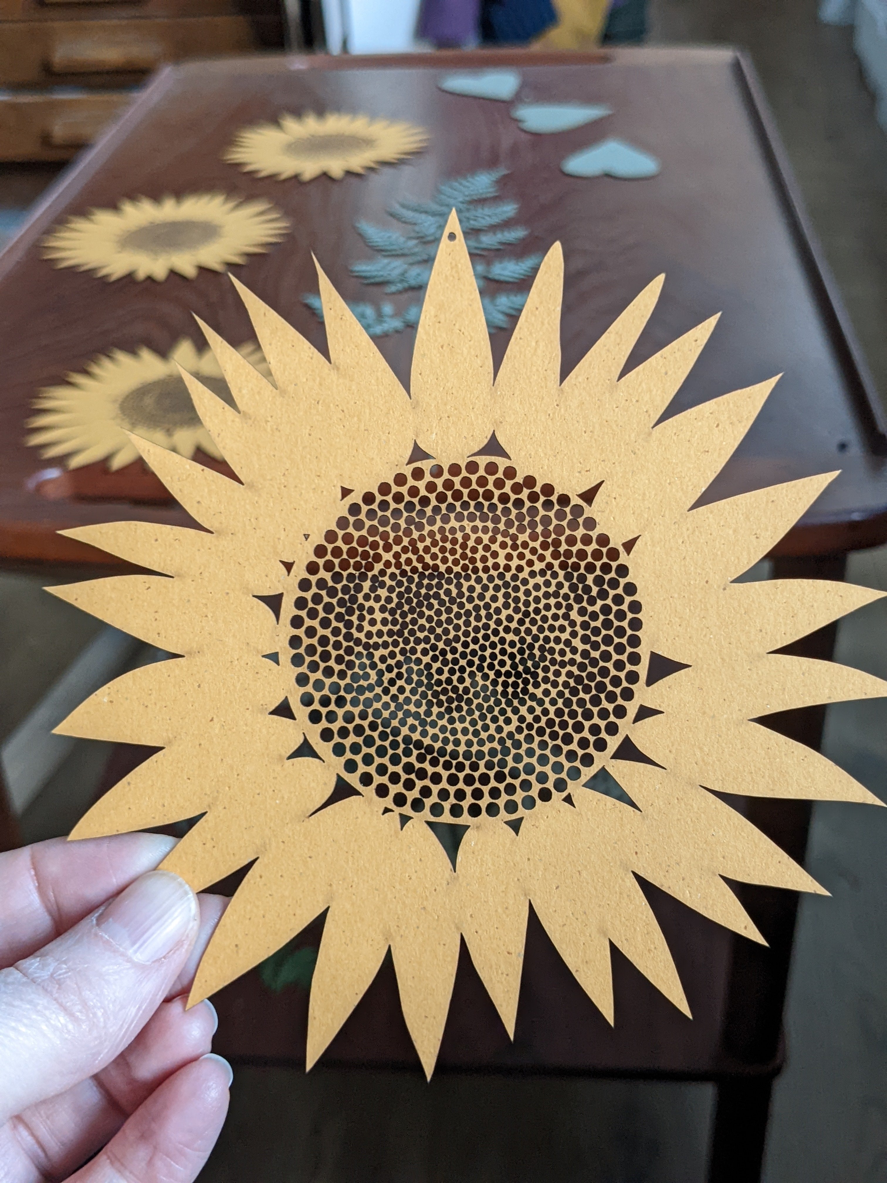 Paper cut Tree of Life. Ukrainian sunflower art. Folk Ukrainian art. Hand made original sunflower cheapest papercutting